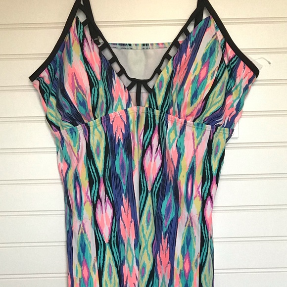Cole of California Halter Tankini NWT Size Large - Picture 2 of 13